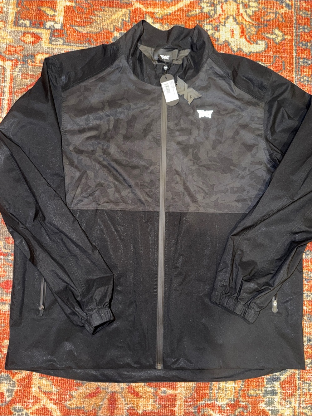 PXG Black Men's Lightweight Windbreaker Jacket